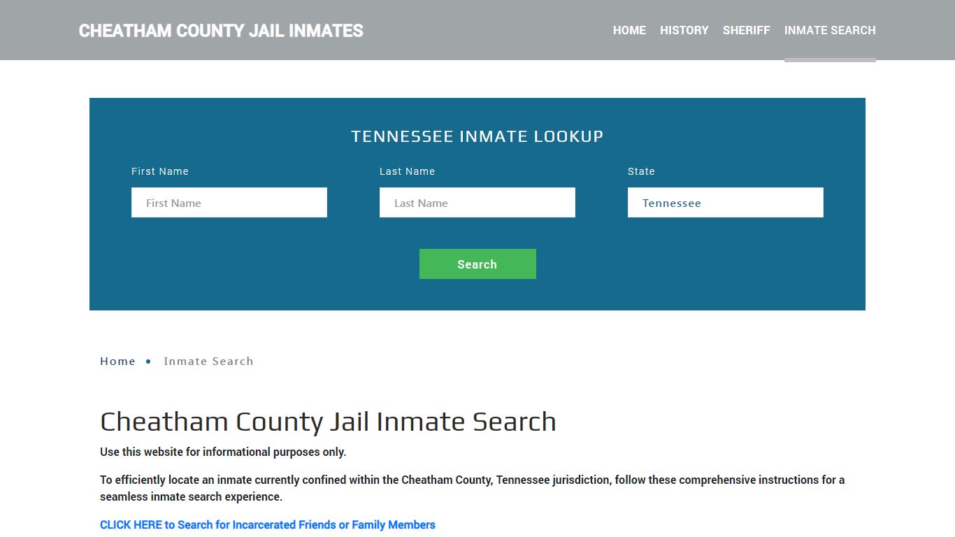 Cheatham County, TN Detainee Lookup